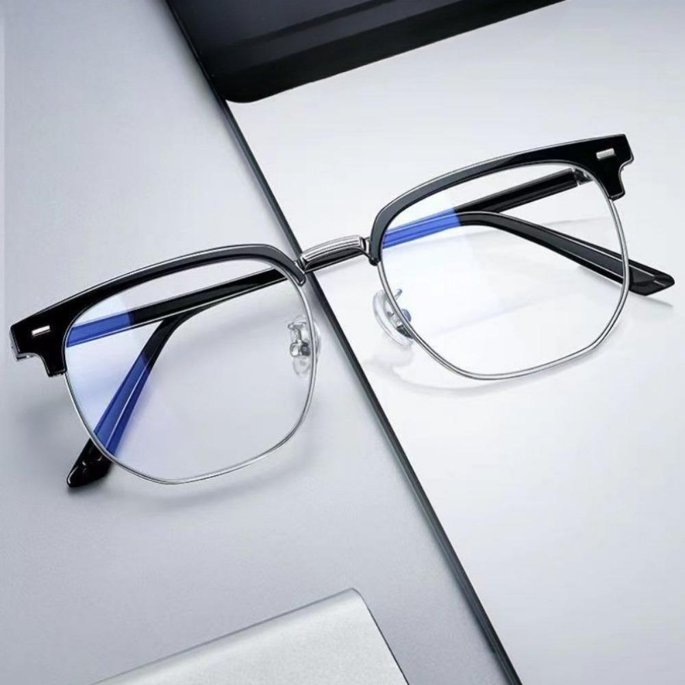 Anti Radiation  Eye Glasses for Women Men Replaceable Lens Simple Square Anti Blue Ray Fashion Eyeglasses