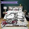 Custom Name Sheepworld Pattern Bedding Uilt Set Uilt Cover Pillowcase Home Decoration Birthday Gift (1*duvet Cover+2*pillowcase Without Core)