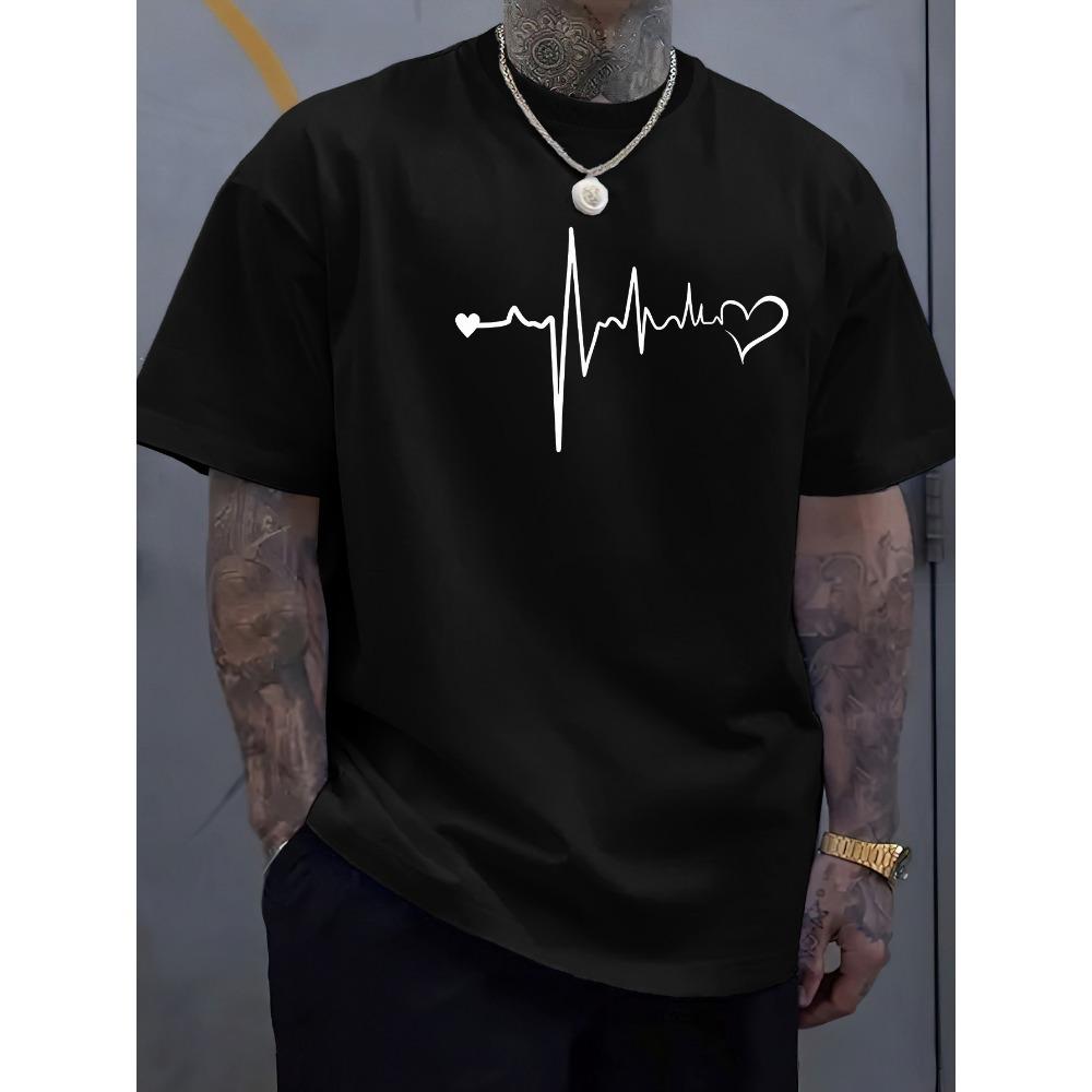 

Летняя американская ретро футболка с принтом букв, круглый вырез, мужская трендовая повседневная обычная футболка, короткий рукав S