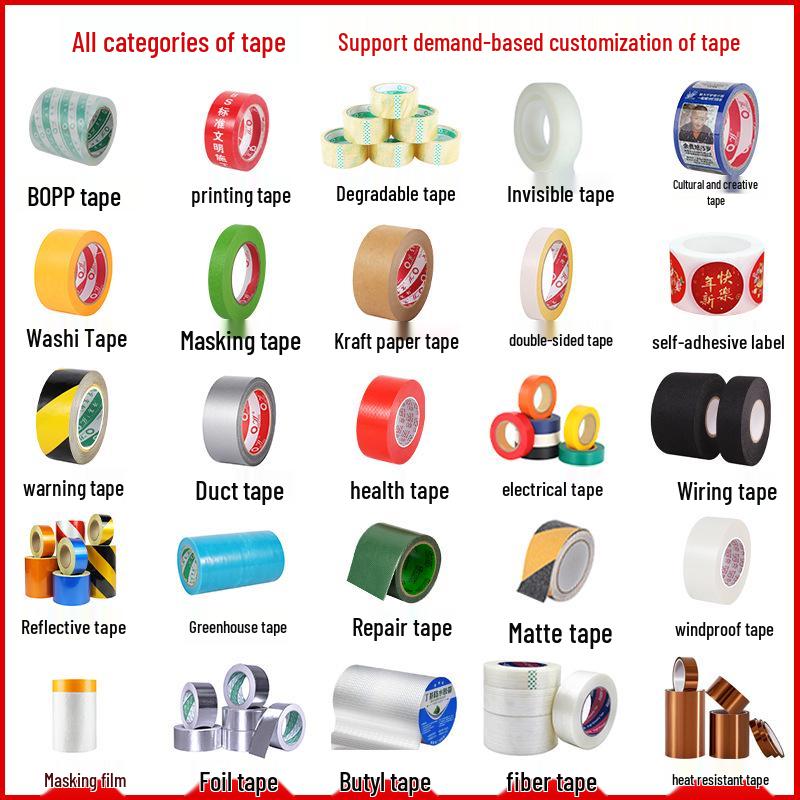 Residue-Free Water & Electricity Line Warning Tape for Site Floor Protection