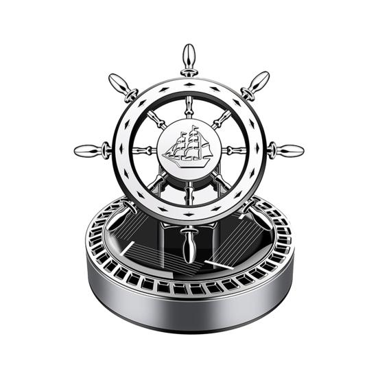 Ηλιακό αποσμητικό αυτοκινήτου Περιστρεφόμενο Vintage πηδάλιο μακράς διαρκείας Άρωμα καθαρισμού αέρα Auto Aromatherapy Diffuser Διακοσμητικό αξεσουάρ εσωτερικού αυτοκινήτου