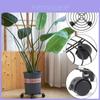 Metal Flower Pot Stand With Casters For Indoor Garden And Heavy Duty Load