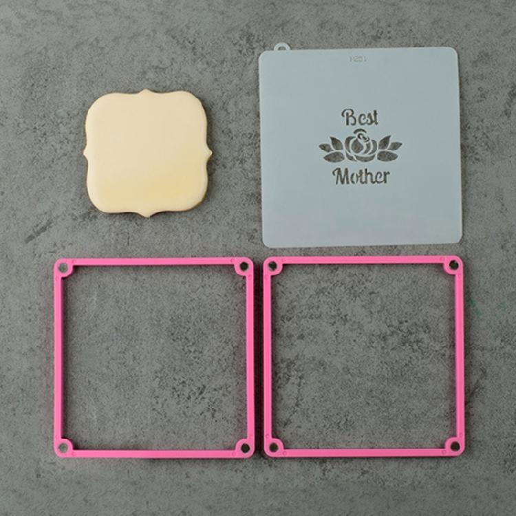 Supporto affidabile per stampini da biscotti Torte Stencil per decorazione in fondente Stampo
