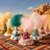 Ethnic Feather Little Lamb Hat Accessories For Kawaii Pp Cotton Baby Lamb Doll Tourist Souvenirs Creative Gift