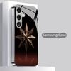 2D Phone Case with Starburst Relief Pattern for Samsung S26 S25 S24 S23 S22 S21 S20 A56 A36 A16 - Glass Protective Cover