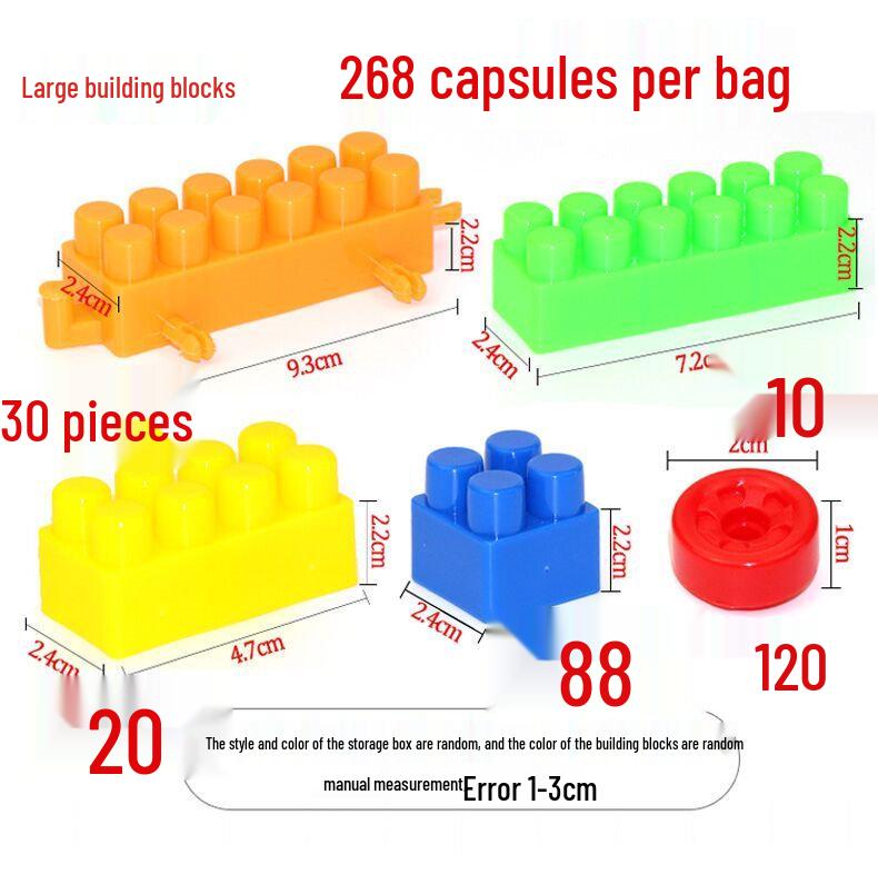 June 1st Children's Day Large Plastic Building Blocks – Engaging Toys for Kindergarten and Brain Development