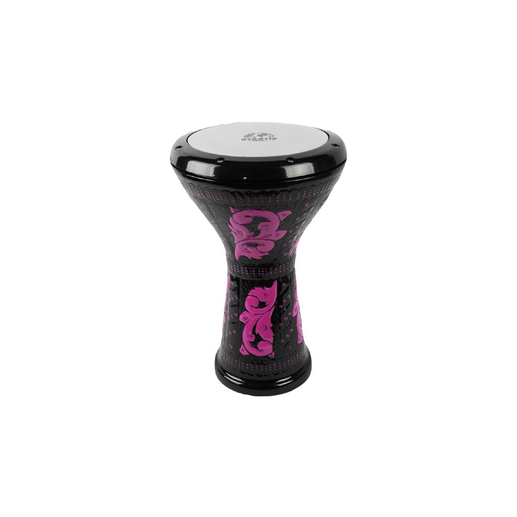 Hazara Casting Black Pink Motif Ottoman Handdrum Dumbelek Tumbek Doumbek Dumberlek Percussion Darbuka