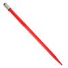 Hay Spear 49" Bale Spear 4500 lbs Capacity, Bale Spike Quick Attach Square Hay Bale Spears 1 3/4" wide, Red Coated Bale Forks, Bale Hay Spike with Hex