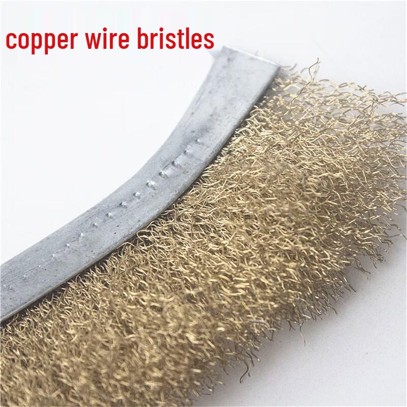Dryden BBQ Grill Brush with Copper-Plated Steel Wire