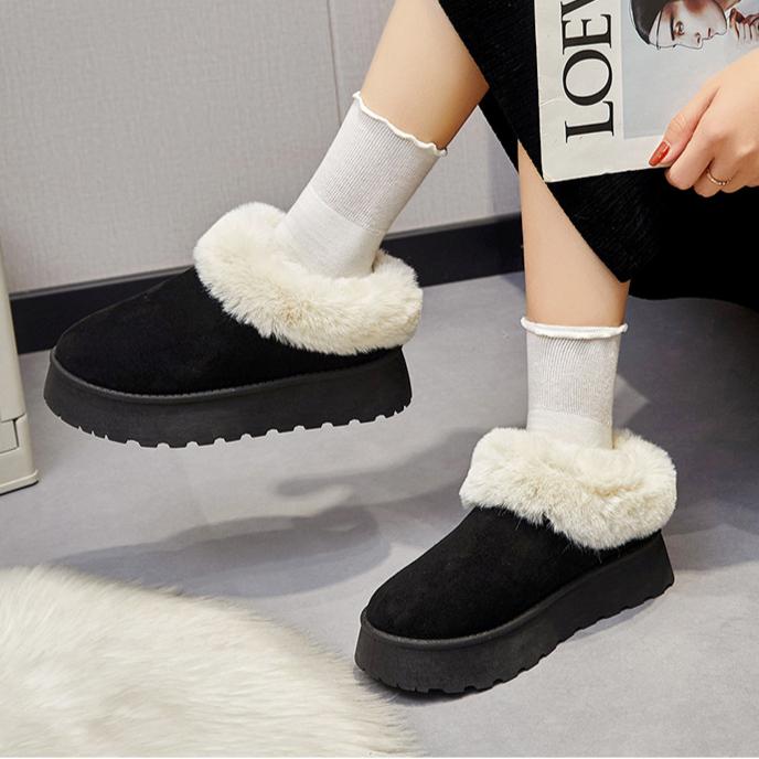 Women's Snow Boots Warm Women's Non Slip Soft Shoes Non Slip Comfortable Warm Ankle Boots