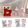 Flexible Sturdy Silicone Mould Fashion Accessory for Making Unique Heart Shaped Candle and Home Decorations