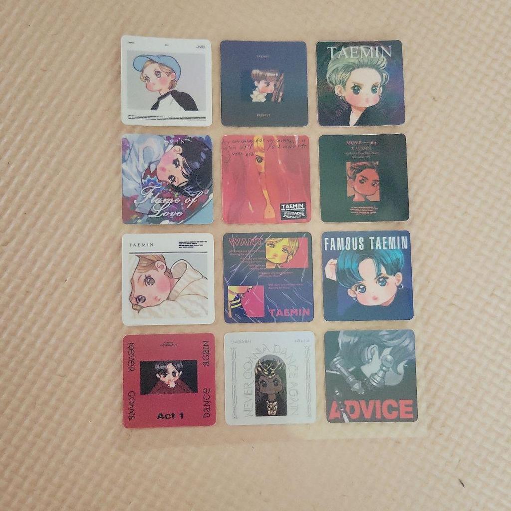 [USED] 30 SHINee Taemin CDs from debut to present! Comes with a bonus jacket sticker