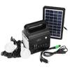25W Solar Generator With Solar Power Panel 2xLED Bulb Solar-charging FM Support Stereo Speaker Multi-functional Generators