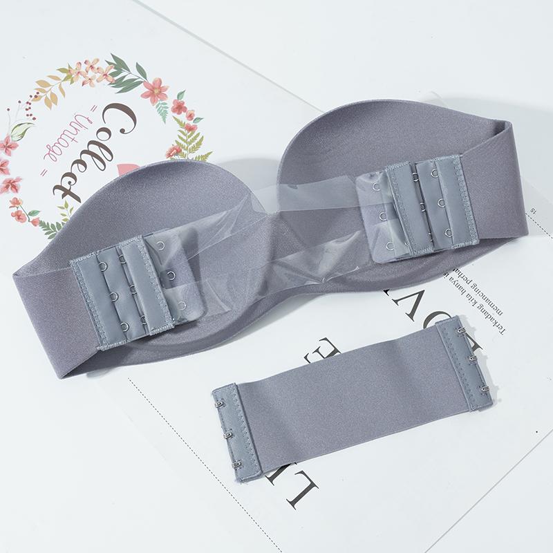 

Жіночі невидимі бюстгальтери без бретелей. Маленькі груди AB. Нижня білизна з маленькою чашкою. Безшовний бюстгальтер Push Up. Літня білизна для дівчаток. 36/80A сірий