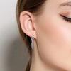 Fashion Stainless Steel Clip Earrings Feather High Quality Creative Simple For Men Women Classical Hip Hop Music