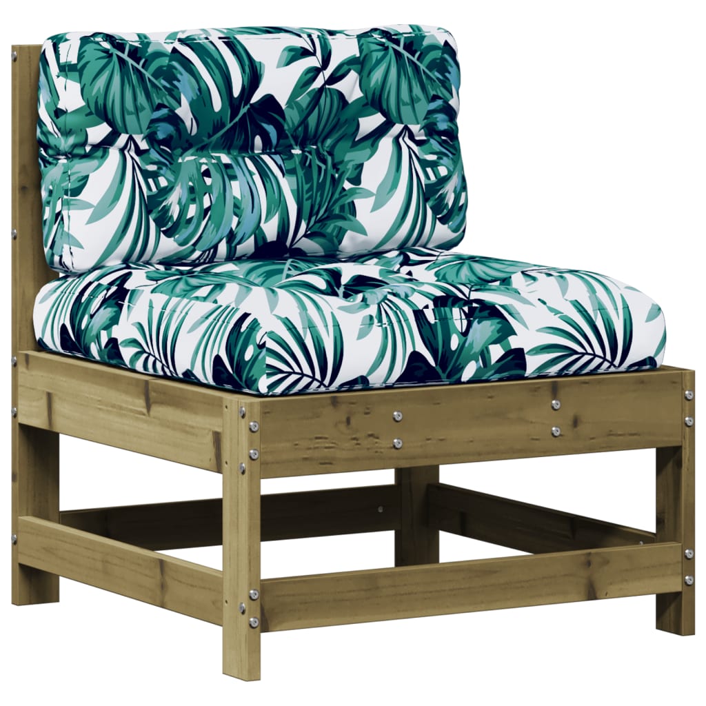 5 Piece Garden Lounge Set with Cushions Pressure Treated Pine Wood