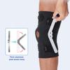 Hinged Knee Brace with Side Stabilizers Hinged Knee Support Breathable Knee Support Brace for Arthritis ACL PCL Meniscus Tear