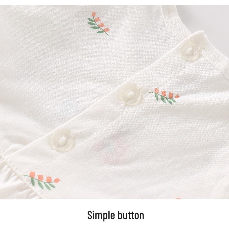 Bestseller Mädchen Sommerkleid mit kurzen Ärmeln aus Baumwolle - Stilvolles Prinzessinnen-Outfit für Kleinkinder
