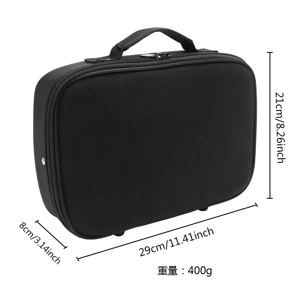 

BEPAN Barber Hair Scissors Case Professional Hairdressing Kit Bag Black Hair Stylists Leather Scissors Trimmer Organizer with Handle чёрный