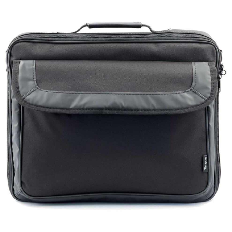 Laptop Bag, Fits Laptop up to 16", Case for Travel and Business, Padded Shoulder Strap, Front Storage Pocket – Black