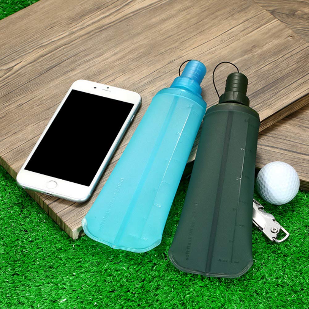 Cangad Foldable TPU Water Sports Water Hiking Hydration Water Carrying Ideal for and Easy To 500ml Bottle, Bottle, Bag, Bag, Camping, Cycling, Hiking,