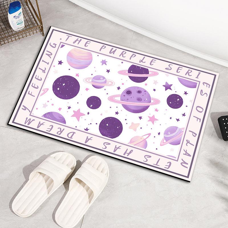 

Коврик для пола впитывающий, для ванной комнаты, диатомовый астронавт, коврик для ног, коврик для унитаза, коврик для пола в ванной, впитывающий, нескользящий 40 * 60CM Diatom Mud