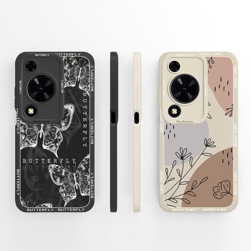 Case For Huawei Nova Y72 Cute Design Phone Cover Camera Protector Soft Liquid Silicone Funda Models MGA-LX3 Protective Bumper