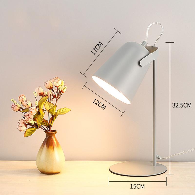 LED Desk Lamp Metal Nordic Table Lamp Eye Protection Reading Lamp Book Light For Reading Office Pink Lamp Lamparas De Mesa