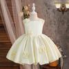 Girls' 3D Floral Princess Dress for Weddings, Fashion Shows, Stage, or Piano Performances