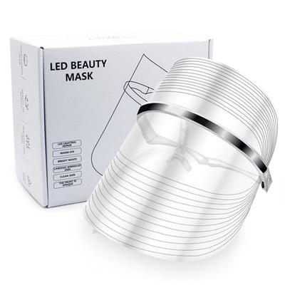 Led Gesichtsmaske Phototherapie Photon USB-Aufladung 7-Farben-Gesichtsmaske für Anti-Aging-Hautverjüngung Hautpflegegeräte
