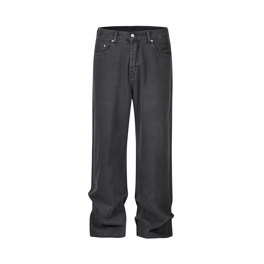Unisex Multi-Pocket Cargo Jeans - European & American Street Style Loose Fit with Rips