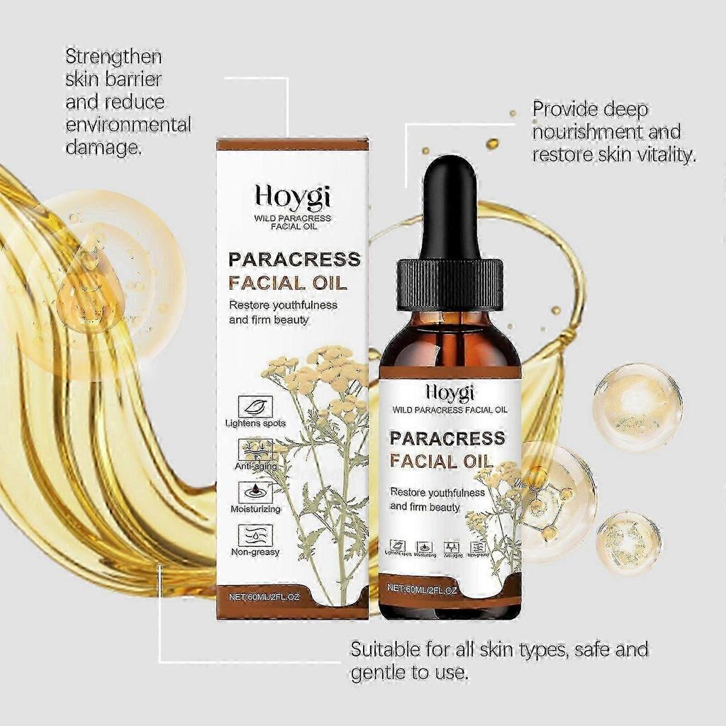 Paracress Facial Oil, 1pcs Natural Organic Extract Serum, Anti-Aging Moisturizing Hydrating Essential Oil
