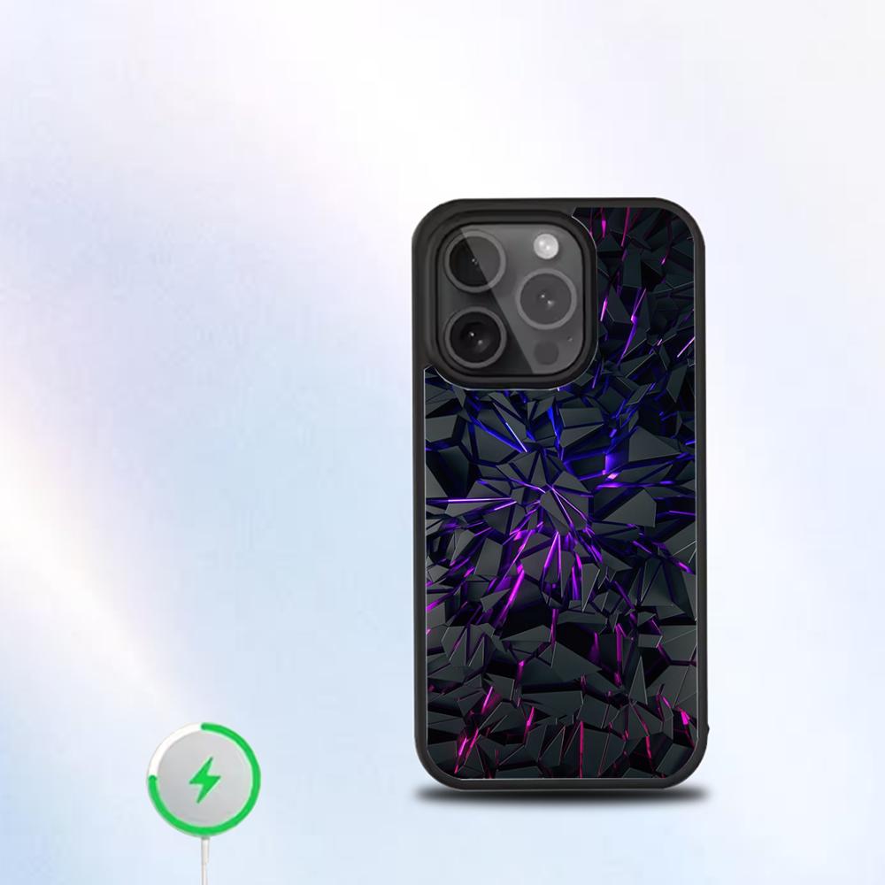 Carbon Fiber Pattern Painting Phone Case  For IPhone 16 15 14 13 12 11 Pro Mini Max Soft Magnetic Cover