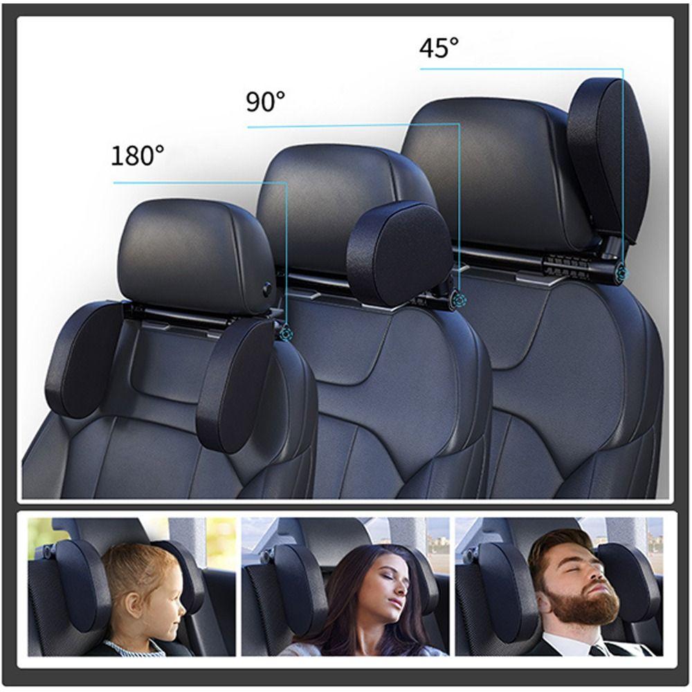 180° Adjustable Car Side Headrest Ergonomic Cervical Pillow Universal Neck Pillow Car
