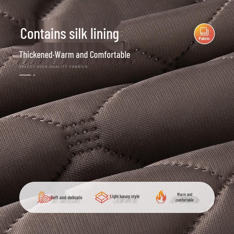 MONTAGUT Men's Silk Lined Quilted Cotton Jacket