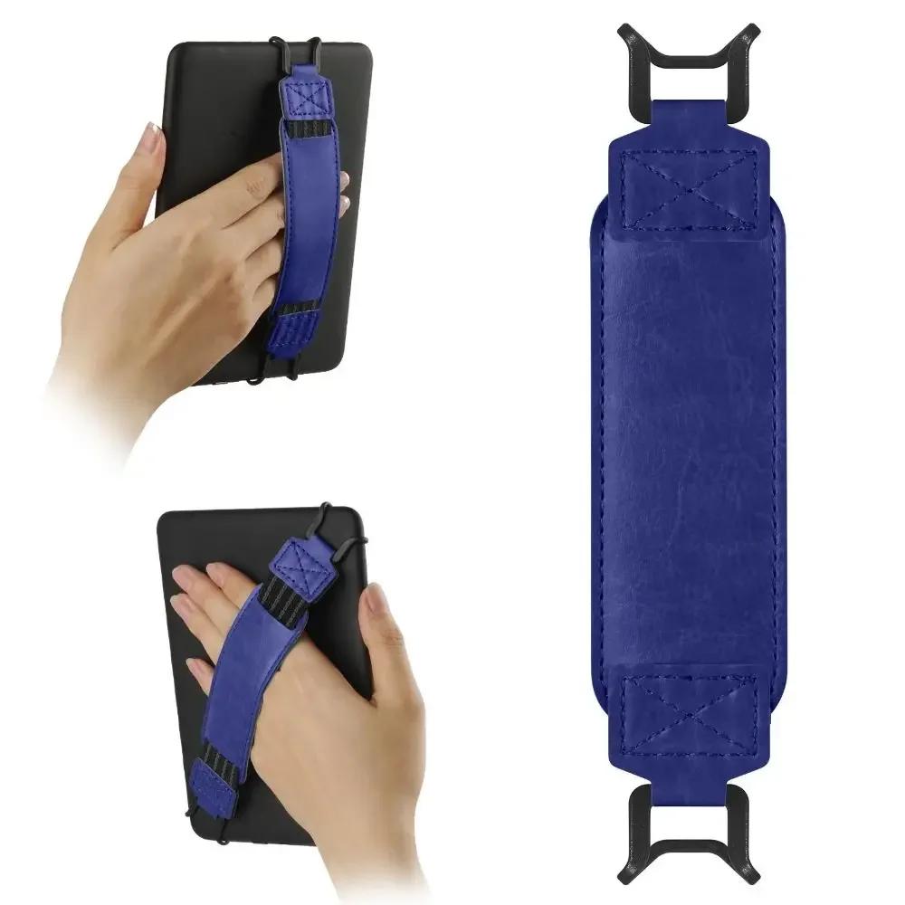 Leder Tablet Handgriff Anti-Drop Elastisch E-Reader Halter Anti-Rutsch Universal für Kindle/iPad/Kobo/Sony/Pocketbook/Lenovo