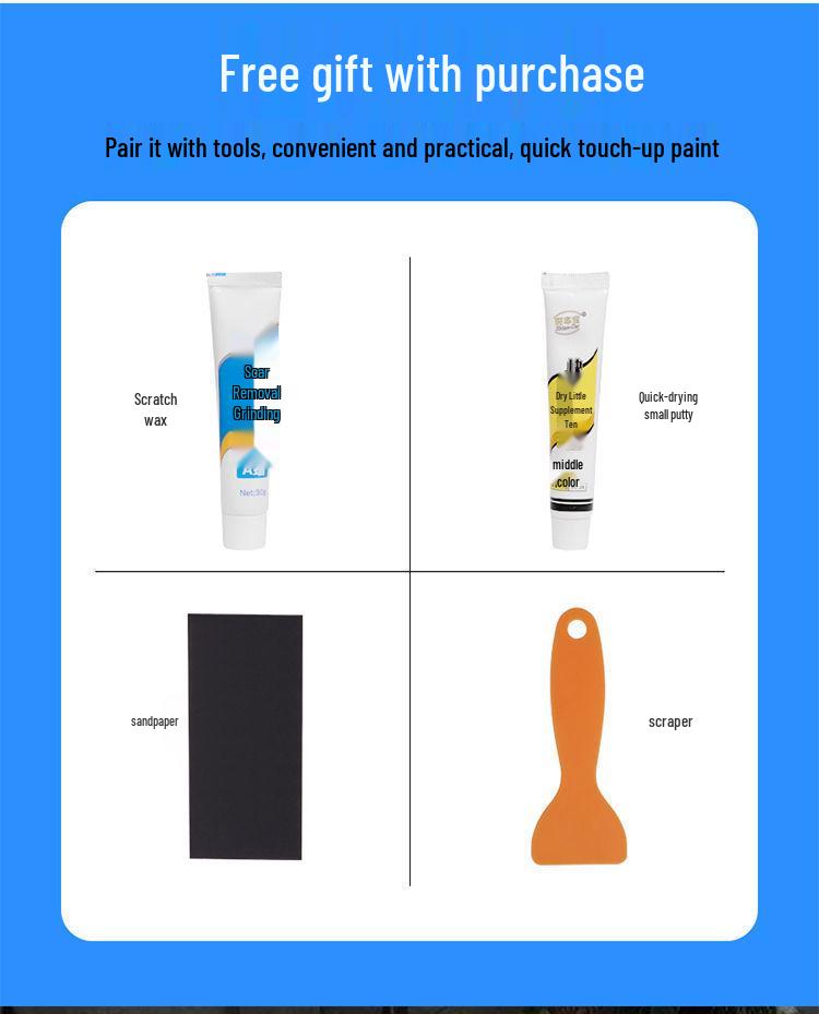 Auto Self-Spraying Paint Pen - Scratch Repair & Rustproof - Pearl White/Black