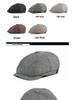 Men's Octagonal Beret: Spring/Summer Linen-Like Duckbill Cap, Retro Casual Unisex Hat