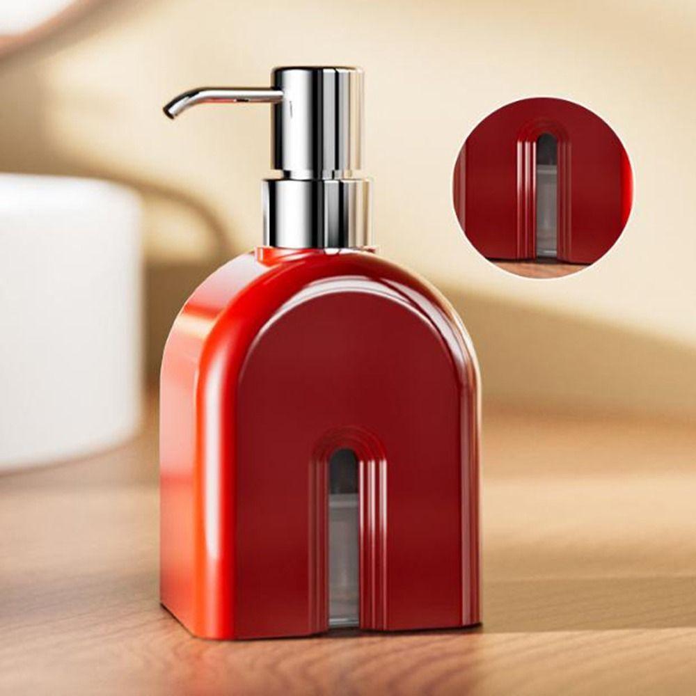 Praktyczny Plastikowy Dozownik Pompka do Żelu pod Prysznic Szamponu Styl 400ml Dozownik Płynu do Mycia Rąk Wielokrotnego Użytku Wielokrotnego Napełniania Hotelowy