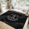 Everton Football Design Crystal Velvet Carpet Cozy Non?Slip Printed Rug For Bedroom Living Room Entrance