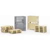 Ensemble Logistique - BRUDER - 15 Cm - Pour Manitou 02129 - Sprinter DHL 2534 - Beige