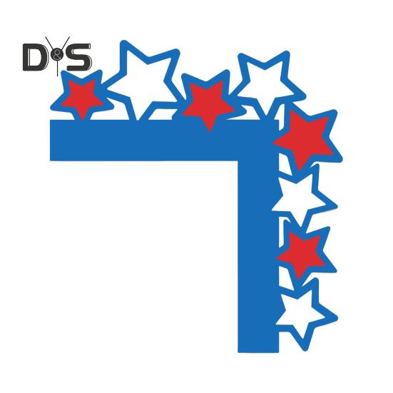 Patriotische Türeckendekoration, 4. Juli, Türrahmendekoration, Holz-Türeckenaufsatz, Ornament für den Gedenktag, den Unabhängigkeitstag, den Veteranentag