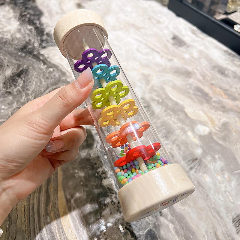 Montessori Wooden Musical Rain Tube: Early Education Toy for Young Children’s Hand-Eye Coordination and Musical Development