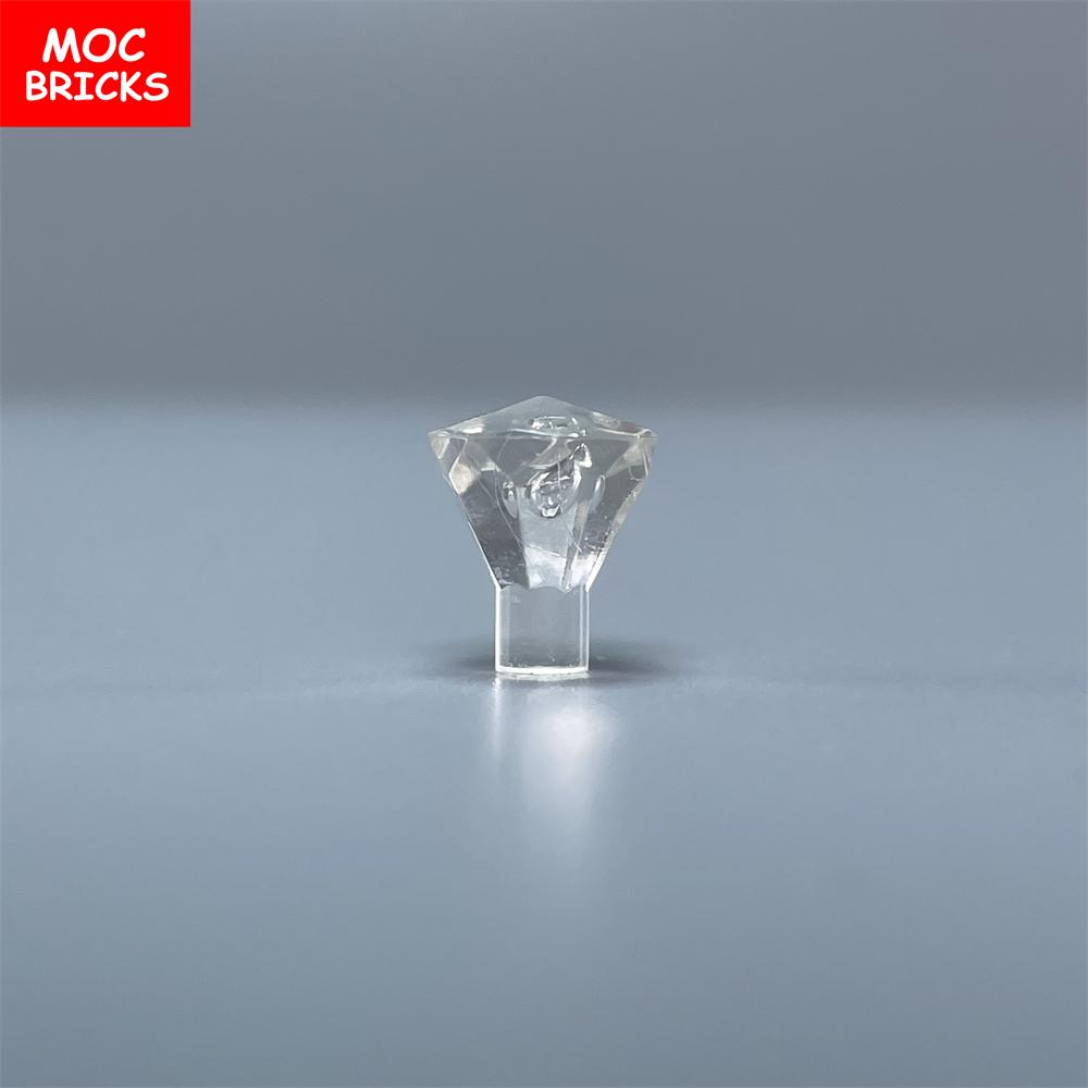 100pcs\lot MOC Bricks Rock 1x1 Jewel 24 Facet Treasure Diamond Gem 28556 30153 Building blocks DIY Toys For Children's Gifts