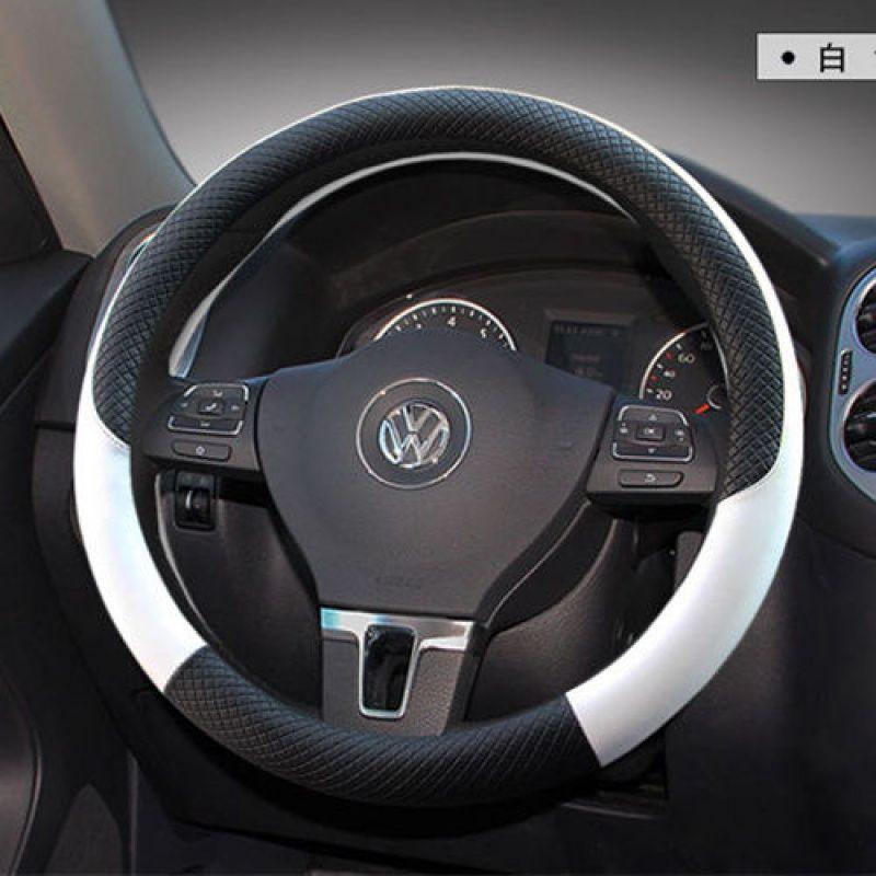 Kožený potah volantu do auta Pro Volkswagen Suiteng Langyi Maiteng Tiguan L Golf 7 Weiling Polo Santana Čtyři roční období