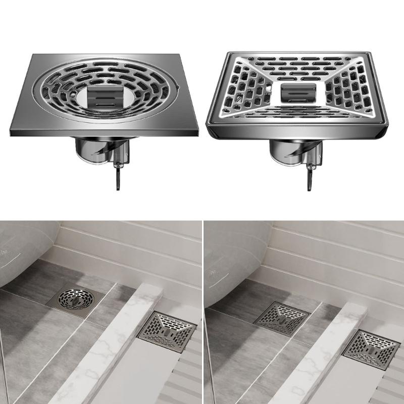  Shower Floor Drain Stainless Steel Floor Strainer  Drainer Bathroom Shower Strainer Filter With Removable Cover