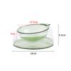 Elevated Cat Bowl Anti-Tip Plastic Raised Pet Feeding Dish With Tilted Edge Neck Protection Kitty Food Bowl