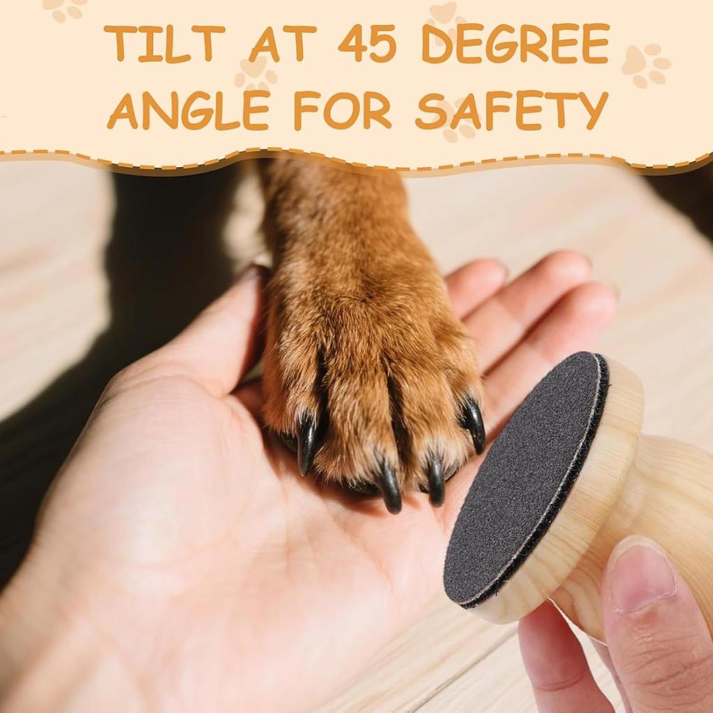 Generic Dog Nail File with 4 Pcs Replacement Frosted Sheets, Scratch Board Pad for Dog and Cat Nails Grinder
