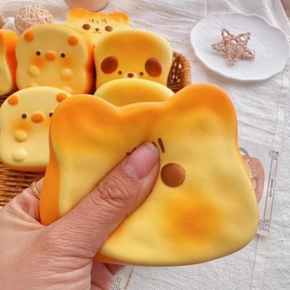 Slow Rising Bread Squeeze Toy Simulated Bread Sensory Fidget Toy Pinch Toy Slow Rising Toy  Travel