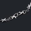 SG Punk Jewelry Thorns Bamboo Flame Necklace Barbed Wire Bramble Pants Wallet Belt Rock Chain Hip Hop Collar Women Men Fashion
